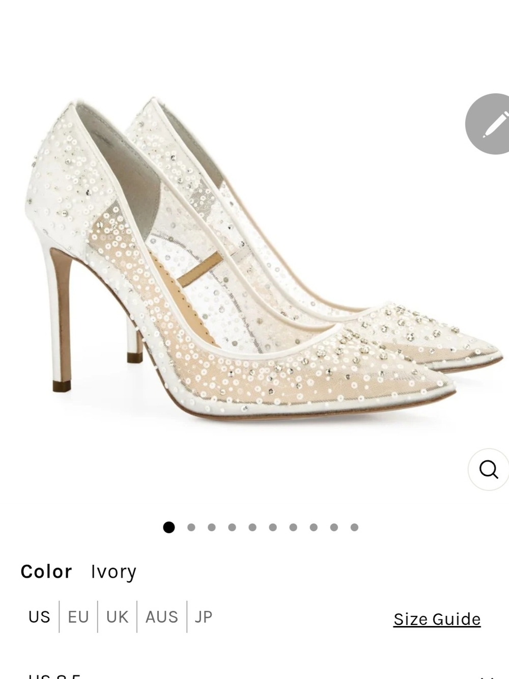 Elsa Ivory Heels 8.5 Nwt And Never Worn!